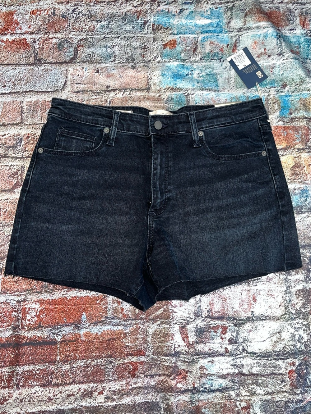 Universal Thread Women's Smooths & Sculpts Midi Shorts High Rise Black Sz14